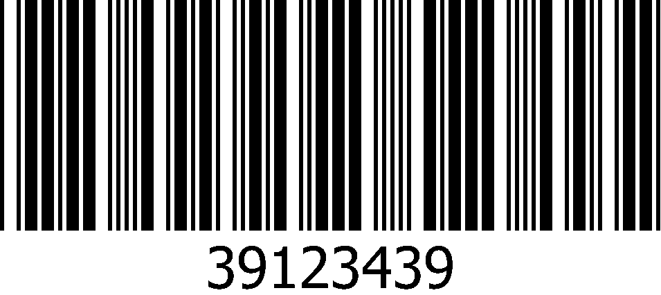 Code 39 barcode image sample Code 39 barcode image sample (Asset barcodes)